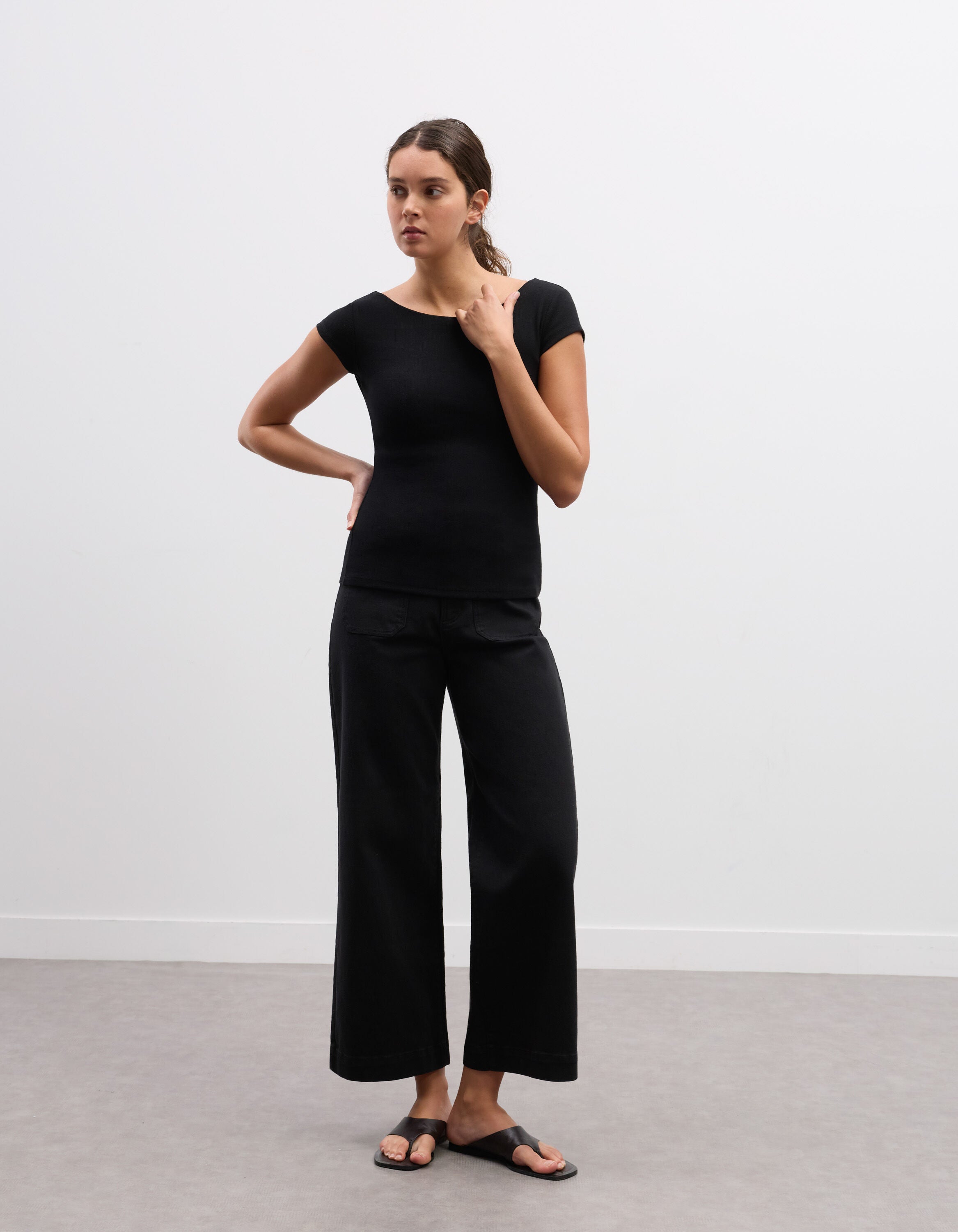 T-shirt with built-in bra