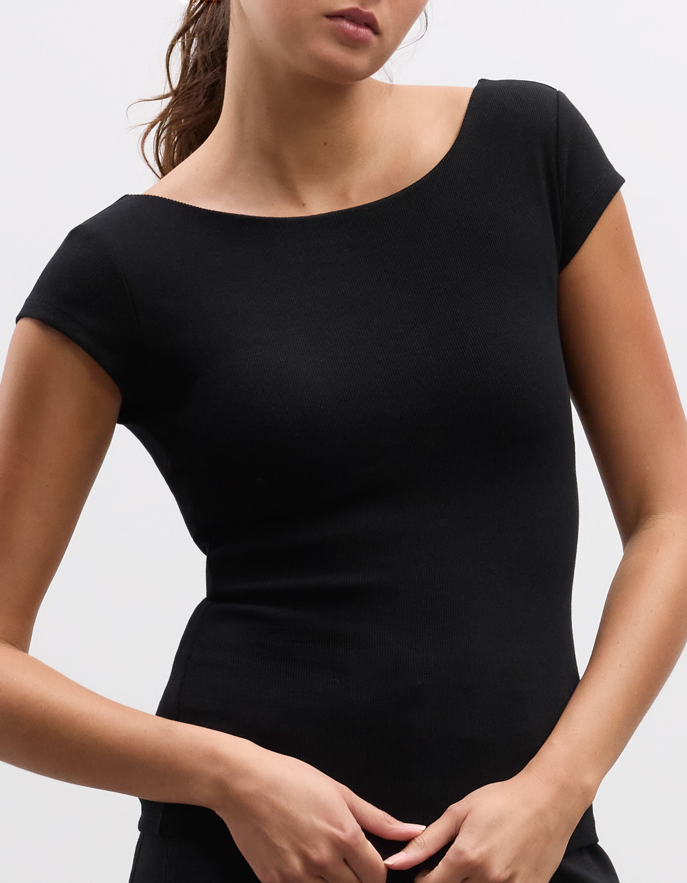 T-shirt with built-in bra