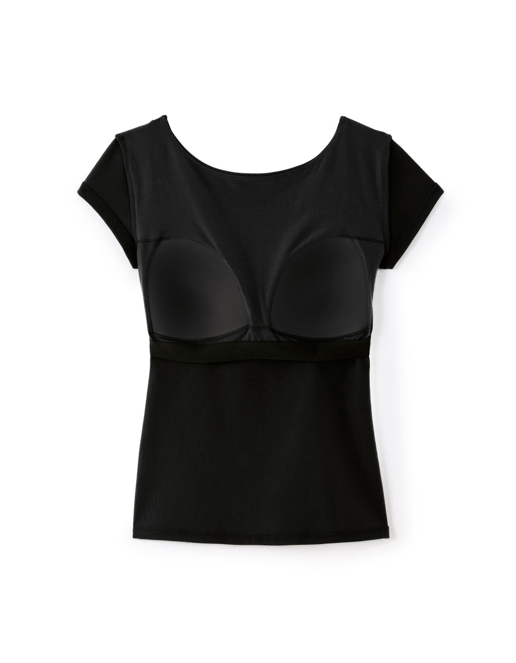 T-shirt with built-in bra
