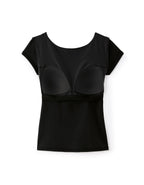 T-shirt with built-in bra