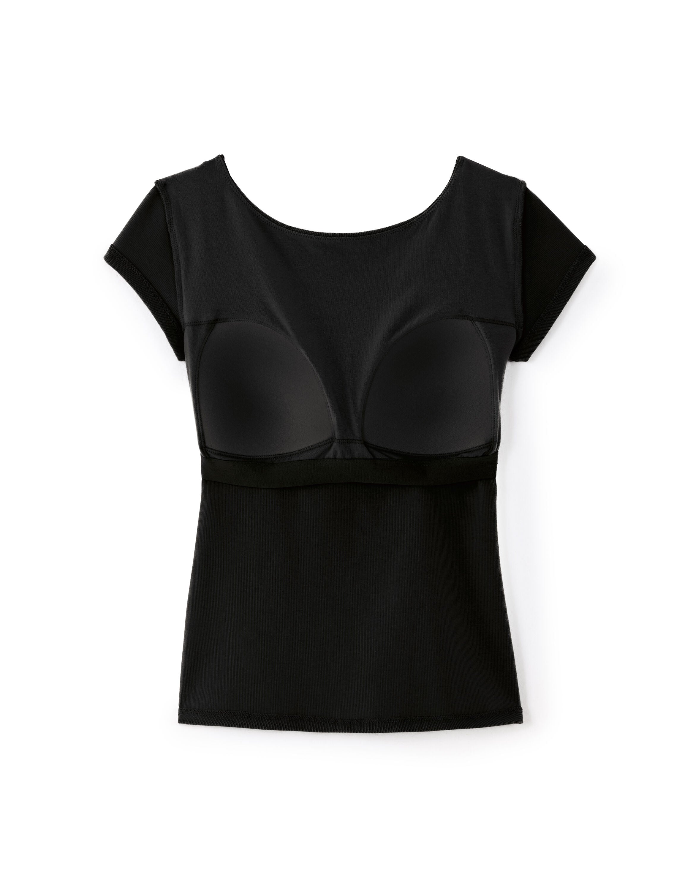 T-shirt with built-in bra