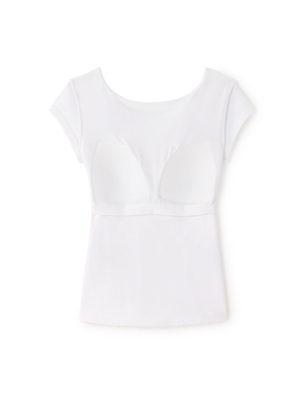 T-shirt with built-in bra