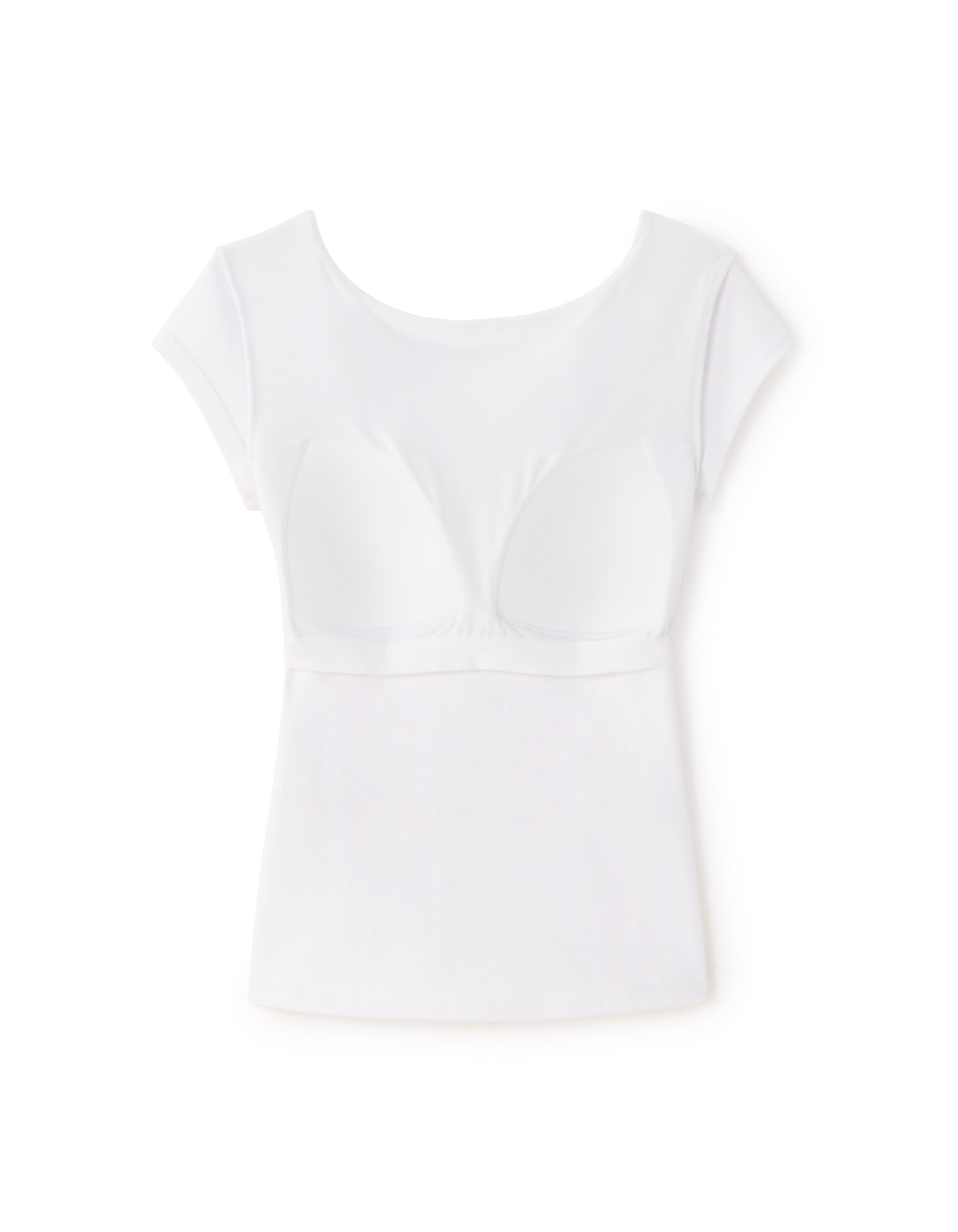 T-shirt with built-in bra
