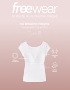 T-shirt with built-in bra