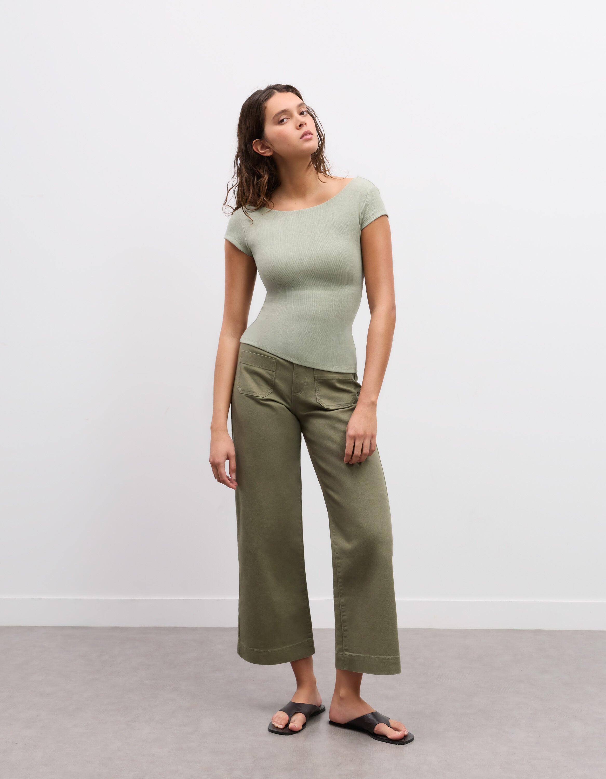 T-shirt with built-in bra