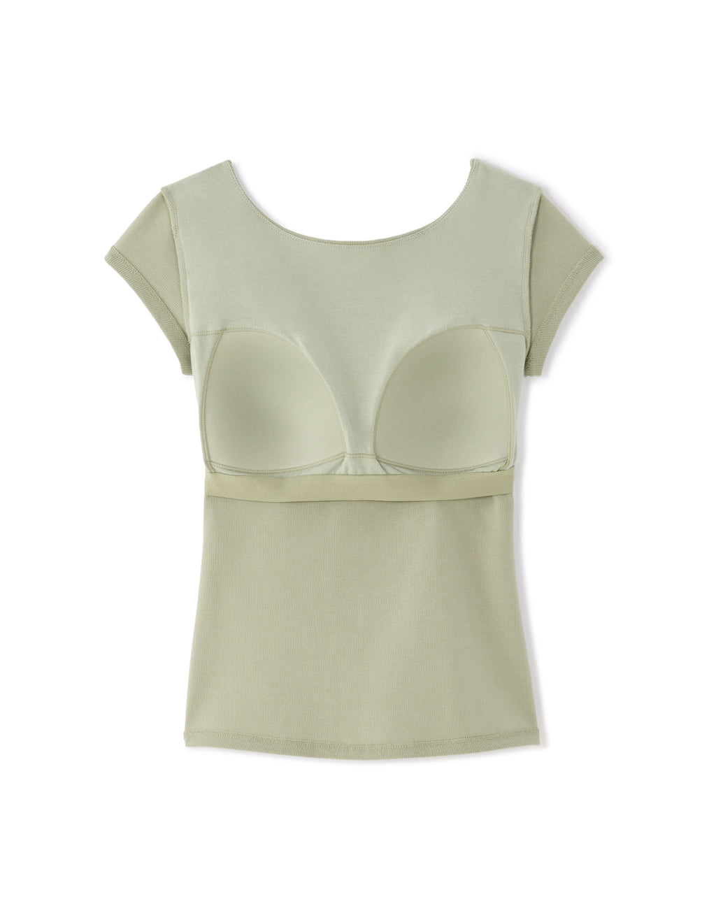 T-shirt with built-in bra