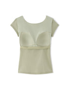 T-shirt with built-in bra