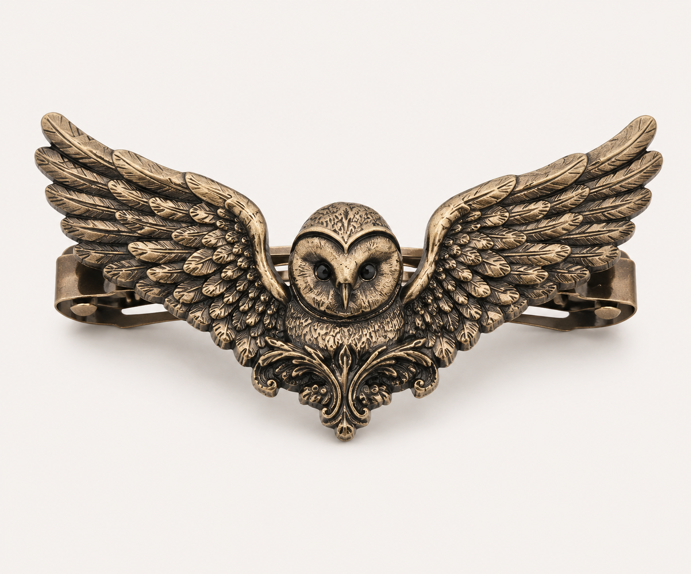 Vintage Owl Hair Clip