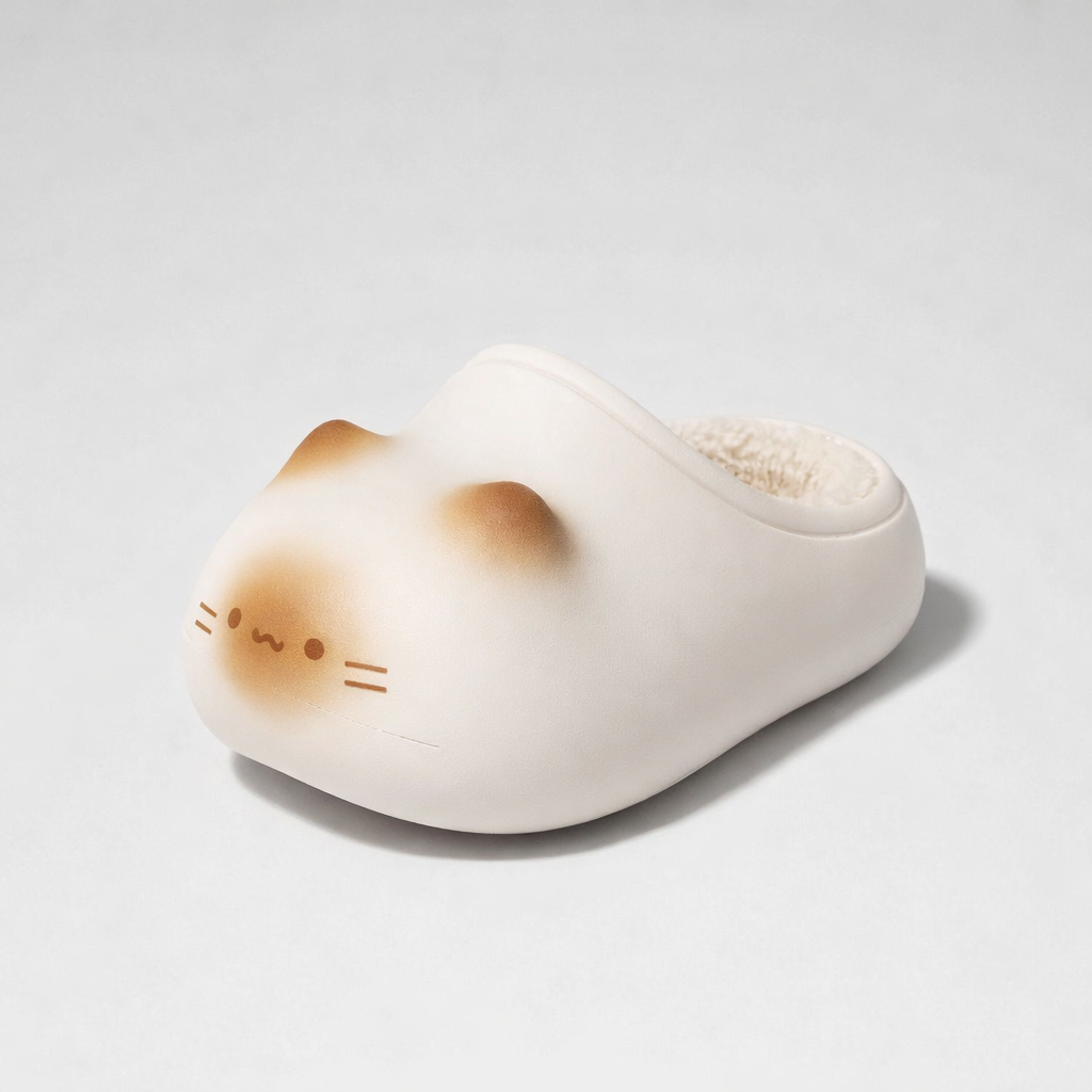 Cat Paw Print Slippers