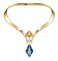 Sapphire Luxe Neckpiece