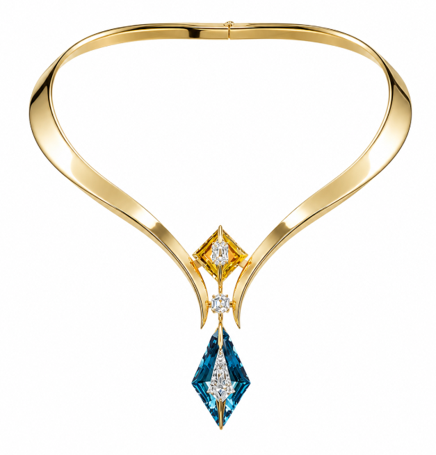 Sapphire Luxe Neckpiece
